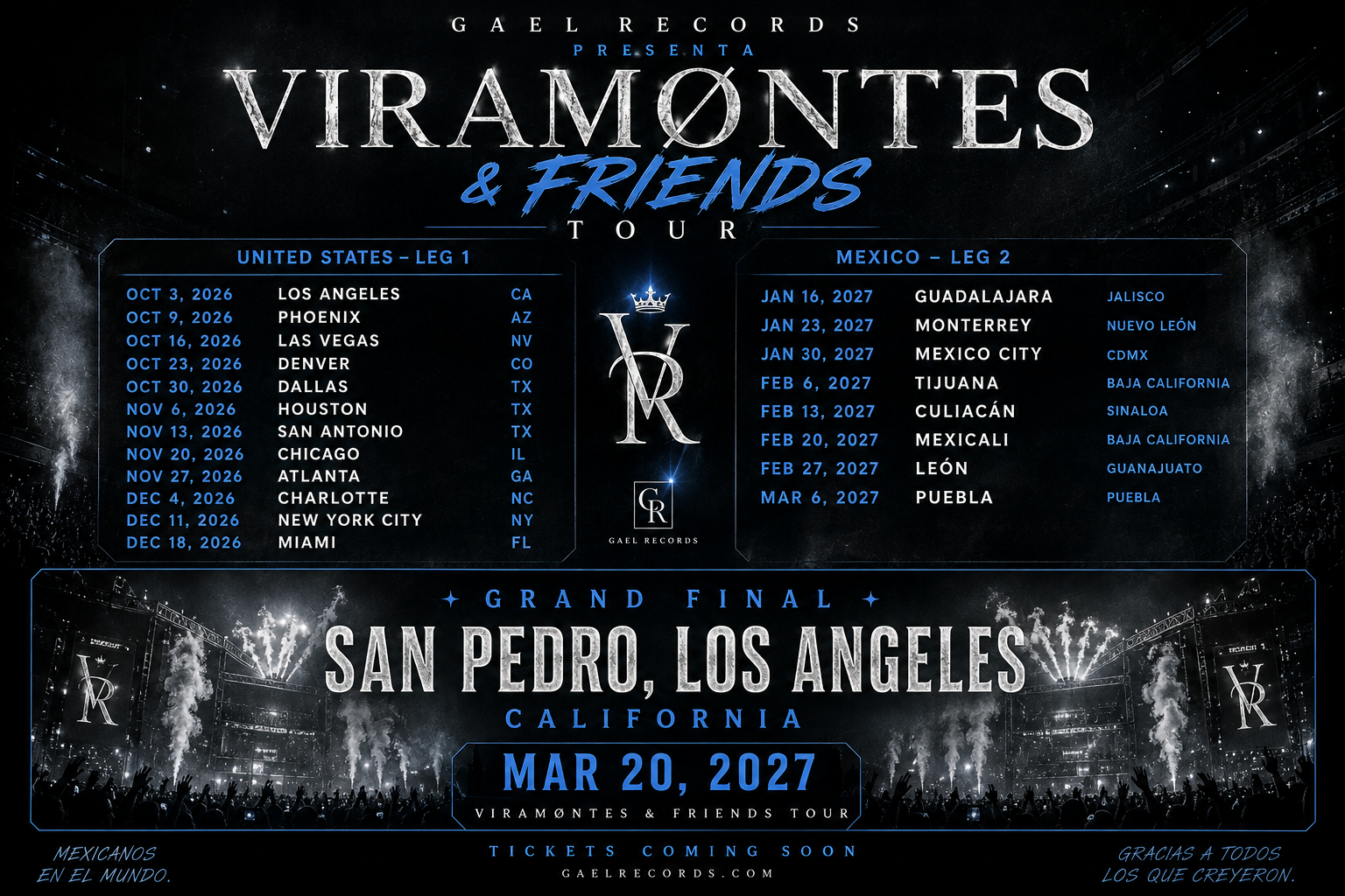 Viramøntes and Friends Tour poster